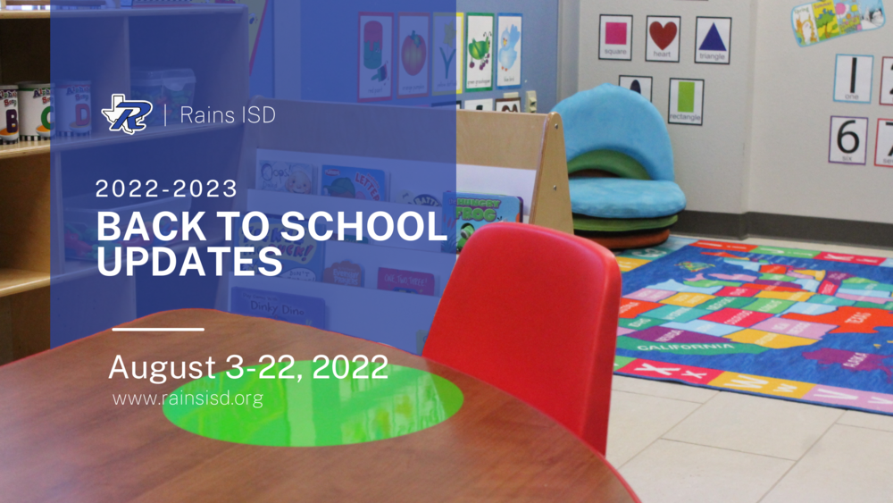 classroom with back to school graphics
