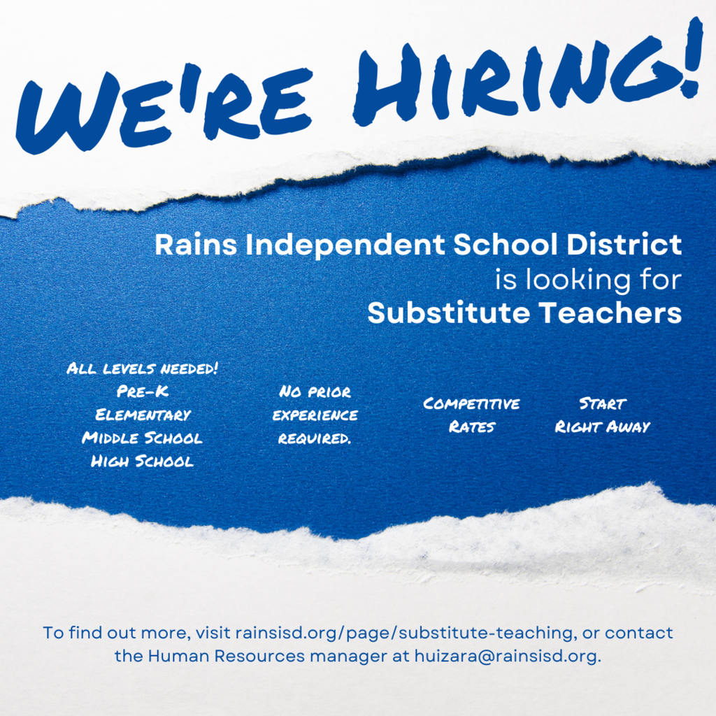 We're Hiring! RISD is looking for substitute teachers.