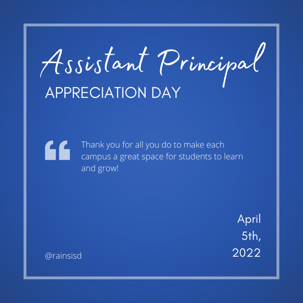 Assistant Principal Appreciation graphic