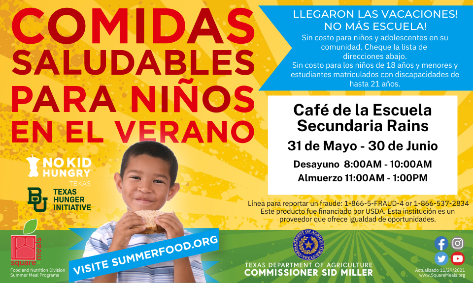Healthy Summer Meals for Kids Postcard - Spanish