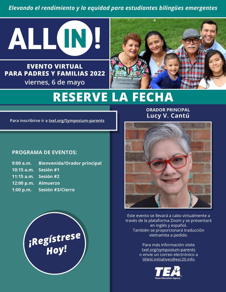 All In! Parent Flyer Spanish