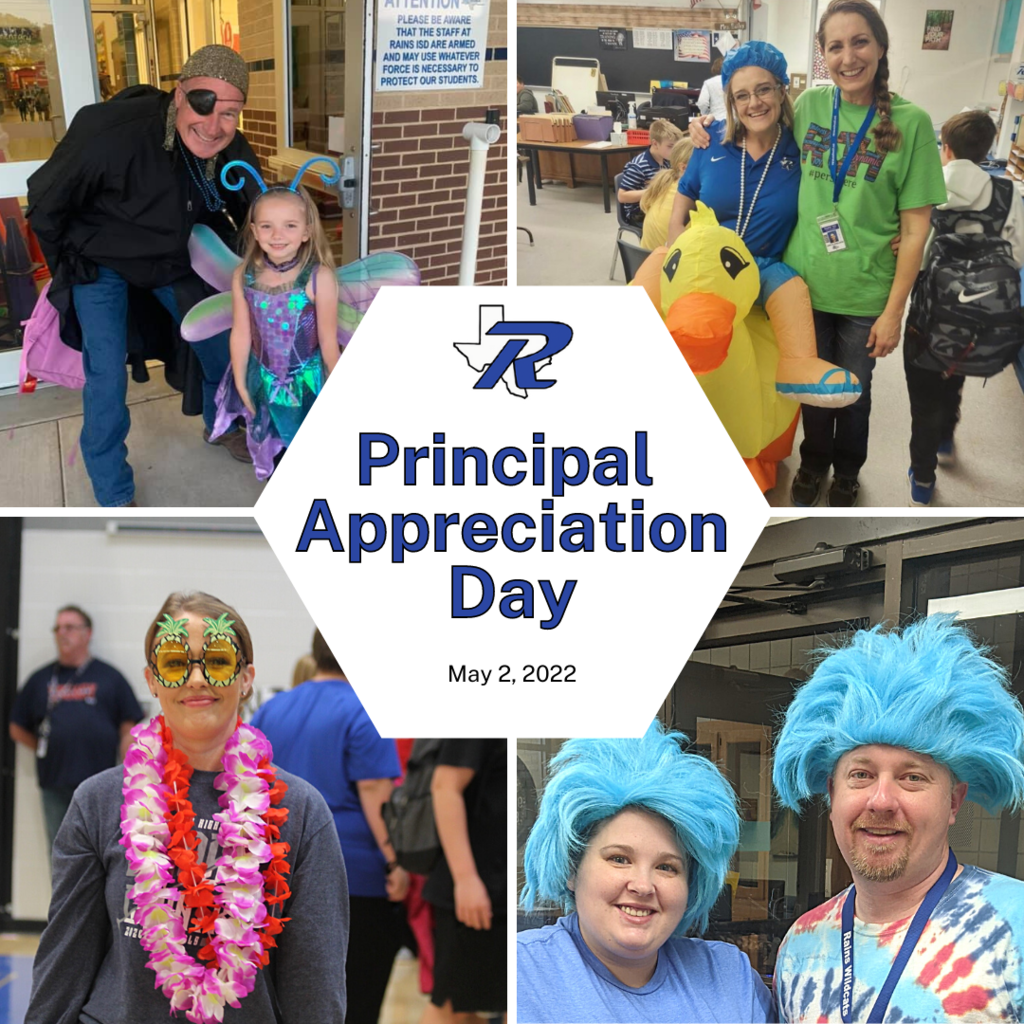 Principal Appreciation Day graphic with funny photos of the campus principals