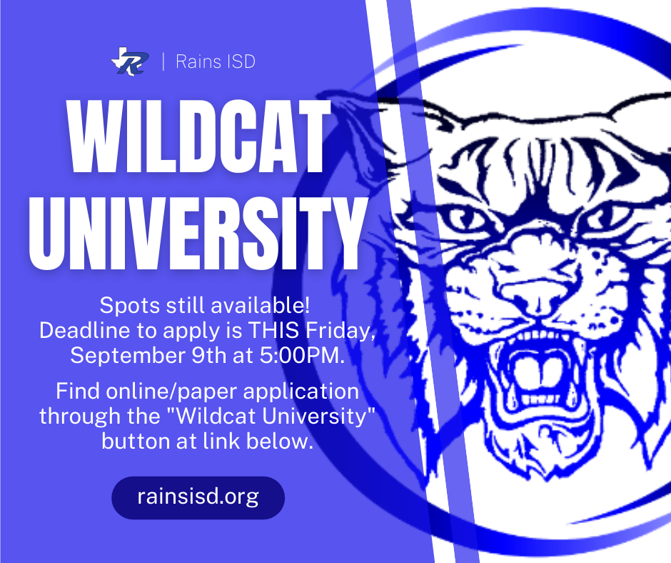 Wildcat University Reminder