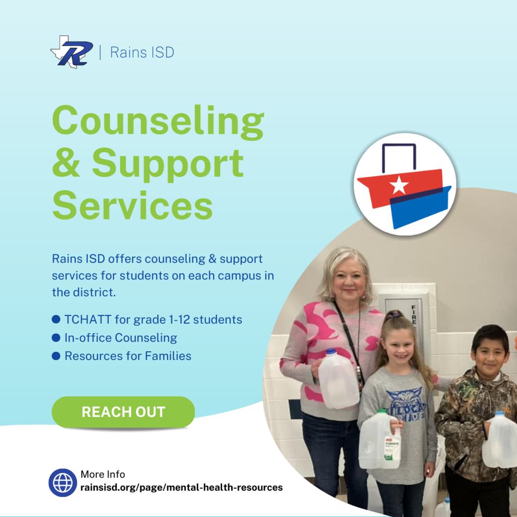 Rains ISD Counseling Services ad